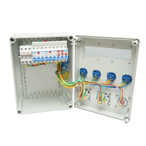 Tablou grup prize organizare santier 4x230V/16A, 2x400V/32A, 1x250V/16A, 12 module 400x300x186mm IP67 SUNTREE, Cod: DISPK17, Marca: SUNTREE - Img 2