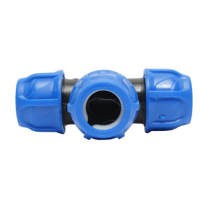 Teu egal compresiune, D25x25x25mm, PN16, pentru sisteme de irigatii, Cod: DISLV89, Poelsan - Img 2