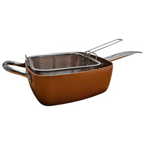 Tigaie multifuncțională – 5 piese, non-aderentă, pătrată, fripteuză Migas, 29 cm - Img 2