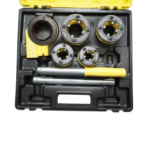 Trusa filiere 1/2, 3/4, 1, 1-1/4 inch BSPT cu clichet pentru tevi , Cod: DISPN60 , Brand: CROWNMAN - Img 2