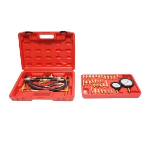 Trusa tester presiune sistem injectie benzina cu 2 manometre, adaptoare universale Breckner Germany, BRECKNER GERMANY, BK56520