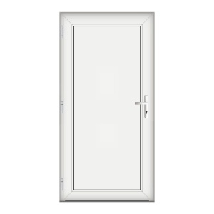 Usa Full Panel, PVC & termopan, 80x190cm, alba, stanga, Klass, 6cm, 4 camere, panel alb