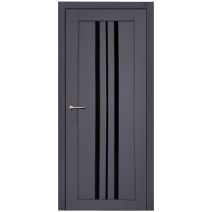 Usa interior, KD 12, lemn & mdf, 80x200cm, antracit mat, reversibila, KDoors