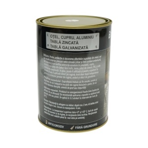 Vopsea email anticoroziva 3 in 1 pentru metal, direct pe rugina, pe baza de apa, alb 10 2000g Breckner Germany, BK00228 - Img 3