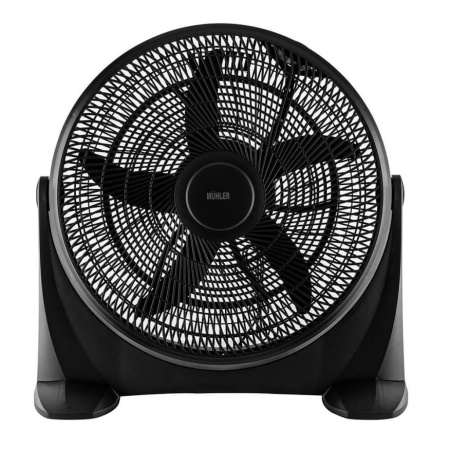 Вентилатор подов 20'' Muhler, 80W, индустриален, пластмасов, черен