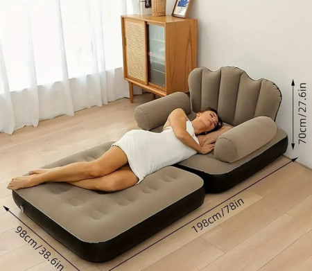 Надуваем фотьойл 5 в 1 SuperSofa - Пет вида комфорт в едно удобно решениена