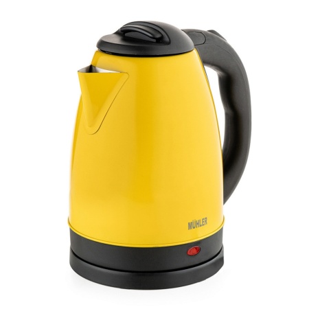 Електрическа кана Muhler, 1500W, 2 литра в жълто