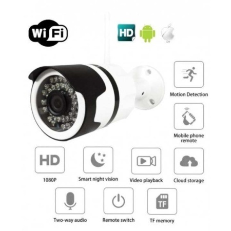Wifi Камера за външно наблюдение 1Tech IP Kapp, Водоустойчива, Безжична, HD 1080P Android, IoS - Img 1