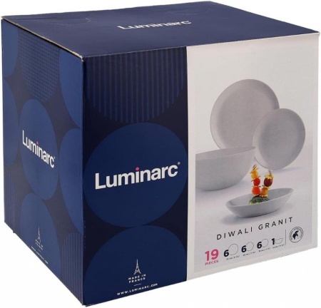 Сервиз за хранене от 19 части Luminarc Diwali - Луксозен дизайн