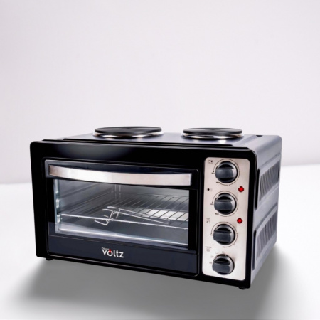 Готварска печка Voltz OV51441D45 с 2 котлона-1000W\600W, 45 литра