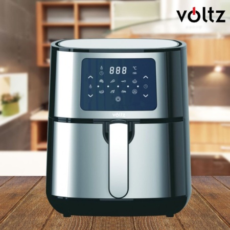 Фритюрник AirFryer Voltz OV51980M, 1400W, 5.5 литра с таймер, до 200°C