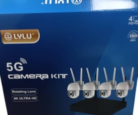 Безжичен WiFi комплект с 4 камери 4К Ultra HD+DVR за видеонаблюдение