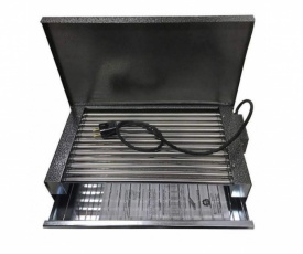 Електрическа парти грил скара, 1600 W,  неръждаеми тръби и капак