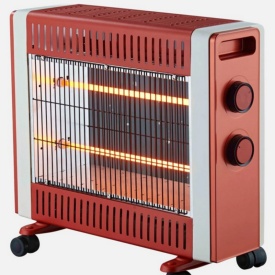 Кварцов отоплител 1500W с 2 степени и мобилни колелца – бързо и безопасно затопляне