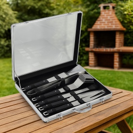 Комплект за Барбекю 6 в 1 с Подарък Силиконови Ръкавици – Вашето Решение за Перфектна Скара - Img 1