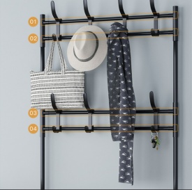 Многофункционална стойка за обувки, чанти и закачалка за връхни дрехи