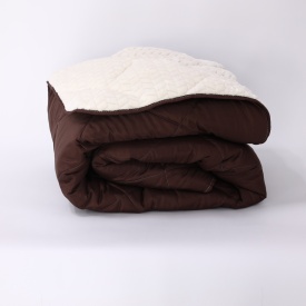 Олекотена зимна завивка в цвят - Мока