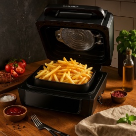 Уред 2 в 1 SilverCrest Air Fryer with Grill – хрупкаво, вкусно и без мазнина - Img 6