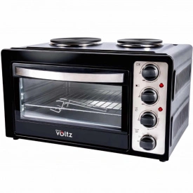 Готварска печка Voltz OV51441D45 с 2 котлона-1000W\600W, 45 литра