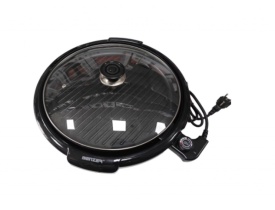 Електрическа оребрена скара, стъклен капак