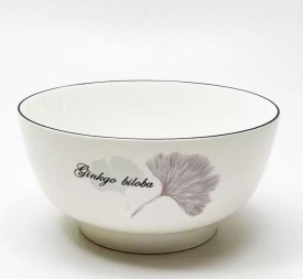 Керамична купа Гинко в два размера 12.7 см. и 15.2 см.