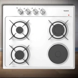 Комбиниран плот за вграждане Kumtel M6-31BF (3+1) – Газ и ток