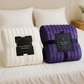 Меко и луксозно одеяло Luxury Blanket – 2 бр. - Img 4