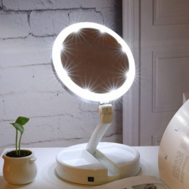 Настолно козметично огледало с LED осветление - Img 6