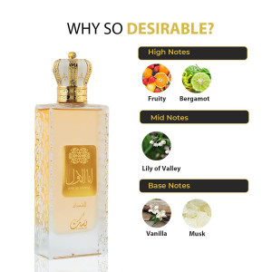 Оригинален Арабски парфюм Ana Al Awwal Nusuk Eau De Parfum 100 ml. - Img 3