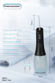 Портативен орален душ с 5 режима на работа и 5 приставки за почистване