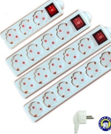 Разклонители с различни дължини и брой гнезда