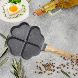 Тиган за пържене на яйца, палачинки, пържени картофи, индукция  сърце