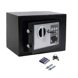  Електронен сейф с кодова клавиатура и резервен ключ – 4.6L надеждна защита за вашите ценности