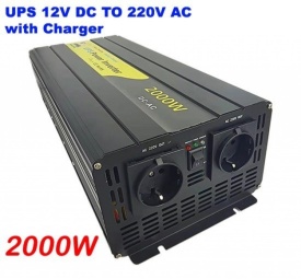 Eaglestar UPS Инвертор със зарядно, чиста синусоида 12V-2000W