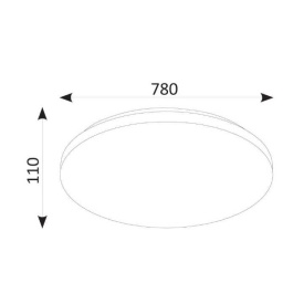 LED Плафон Argia с дистанционно 120W Star