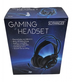 Гейминг слушалки с LED осветление Schwaiger GH100
