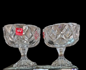 Два броя стъклени купички с високо столче – елегантност и практичност за всяка трапеза - Img 5