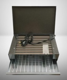 Електрическа парти грил скара, 1600 W,  неръждаеми тръби и капак