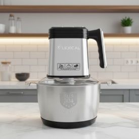 Електрически кухненски чопър Lexical LCH‑1966 – 400W, 3 л, 3 скорости
