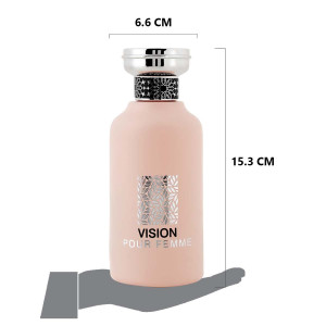 Оригинален Арабски парфюм Vision Pour Femme Eau De Parfum 100ml - Img 2