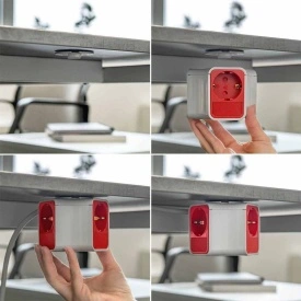 Разклонител Muhler с ключ и 3 гнезда + 2 USB порта тип A и C - надеждност и удобство