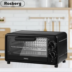 Rosberg Мини Фурна 800W, 9л, до 230°C: Компактно Решение с 2 Години Гаранция