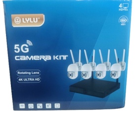 Безжичен WiFi комплект с 4 камери 4К Ultra HD+DVR за видеонаблюдение