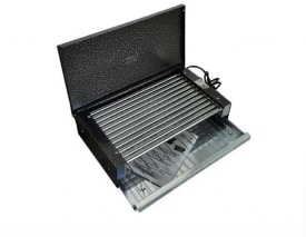 Електрическа парти грил скара, 1600 W,  неръждаеми тръби и капак