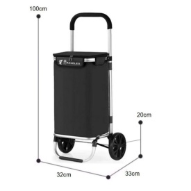 Количка за пазаруване 40 л – Черен цвят