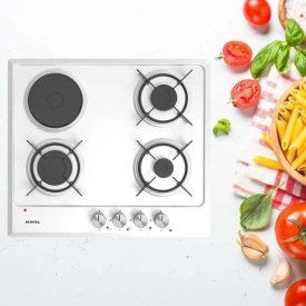 Комбиниран плот за вграждане Kumtel M6-31BF (3+1) – Газ и ток