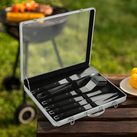 Комплект за Барбекю 6 в 1 с Подарък Силиконови Ръкавици – Вашето Решение за Перфектна Скара - Img 4