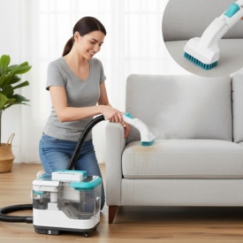 Портативна прахосмукачка с пара W5 – 2 в 1 мокро и сухо почистване