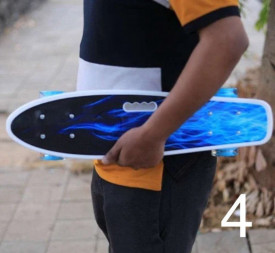 Скейтборд пениборд със светещи колела