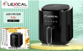 Фритюрник с горещ въздух Lexical Airfryer LAF-3011, 1200W 3.5 литра в черно